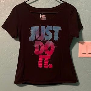 Just Do It. Nike Black T Shirt